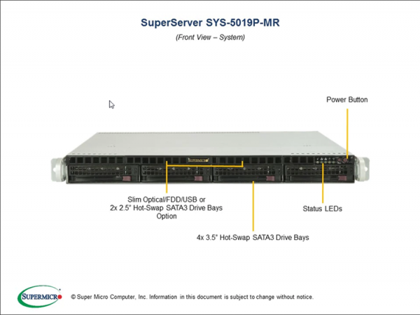 SuperServer 5019P-MR